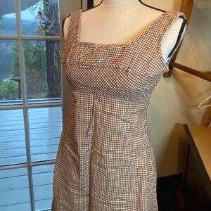 Vintage 1970's Nancy B of California Houndstooth Cotton Corduroy Jumper Size 5